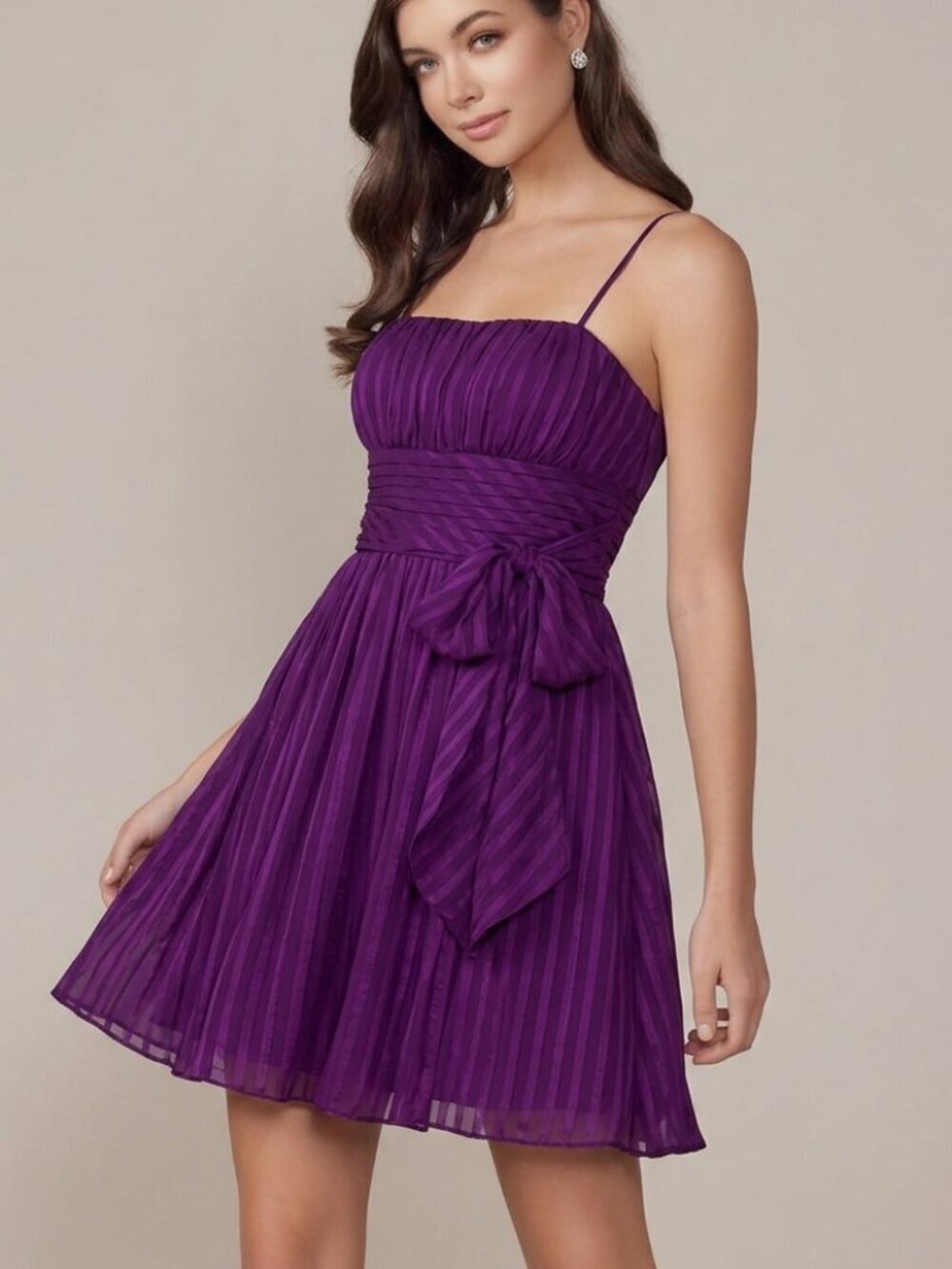 Chicas Purple Cocktail Dress